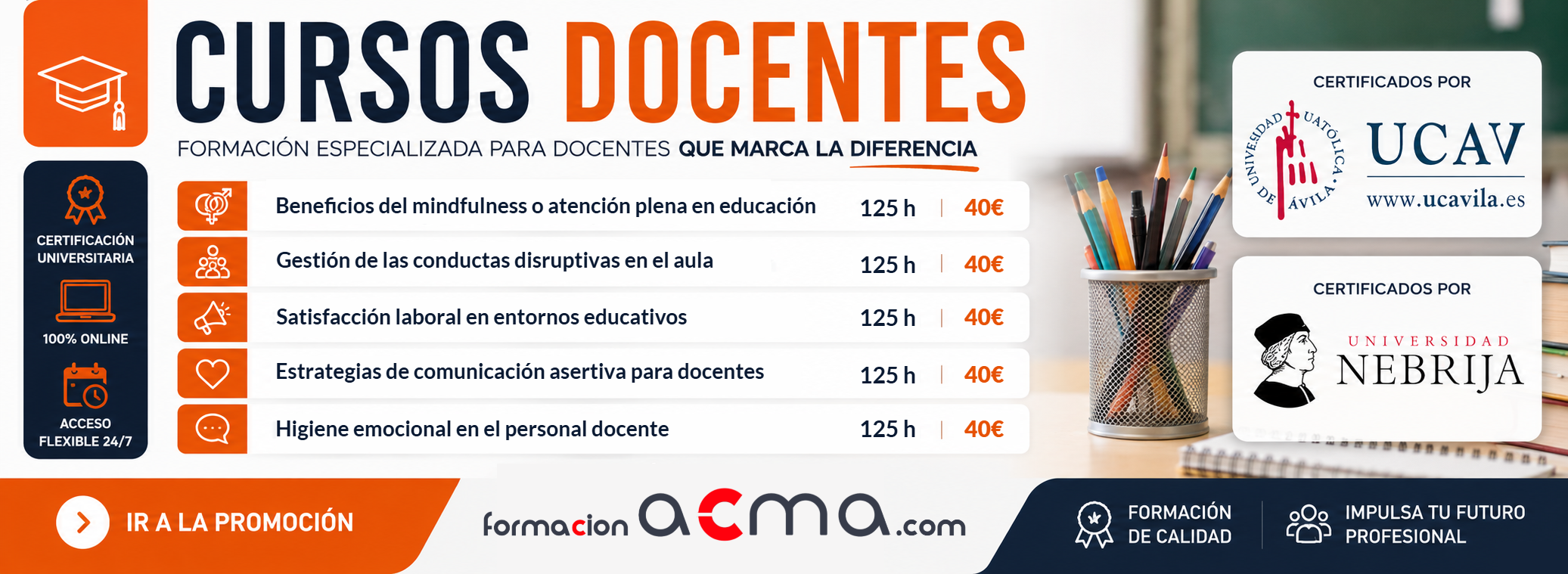 cursos profesores maestros