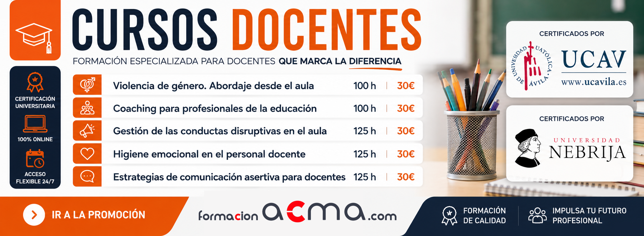 cursos profesores maestros